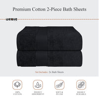 Rhodes Towel Black 100% Cotton Hotel Quality Soft Super Absorbent Hand Bath Towels, Sheets & Face Cloths by OLIVIA ROCCO Towels