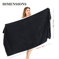 Rhodes Towel Black 100% Cotton Hotel Quality Soft Super Absorbent Hand Bath Towels, Sheets & Face Cloths by OLIVIA ROCCO Towels
