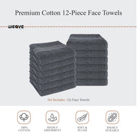 Rhodes Towel Grey 100% Cotton Hotel Quality Soft Super Absorbent Hand Bath Towels, Sheets & Face Cloths by OLIVIA ROCCO Towels