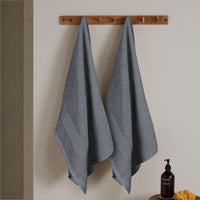Rhodes Towel Grey 100% Cotton Hotel Quality Soft Super Absorbent Hand Bath Towels, Sheets & Face Cloths by OLIVIA ROCCO Towels