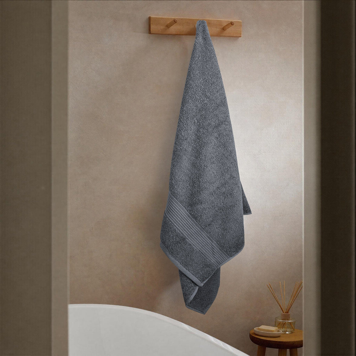 Rhodes Towel Grey 100% Cotton Hotel Quality Soft Super Absorbent Hand Bath Towels, Sheets & Face Cloths by OLIVIA ROCCO Towels