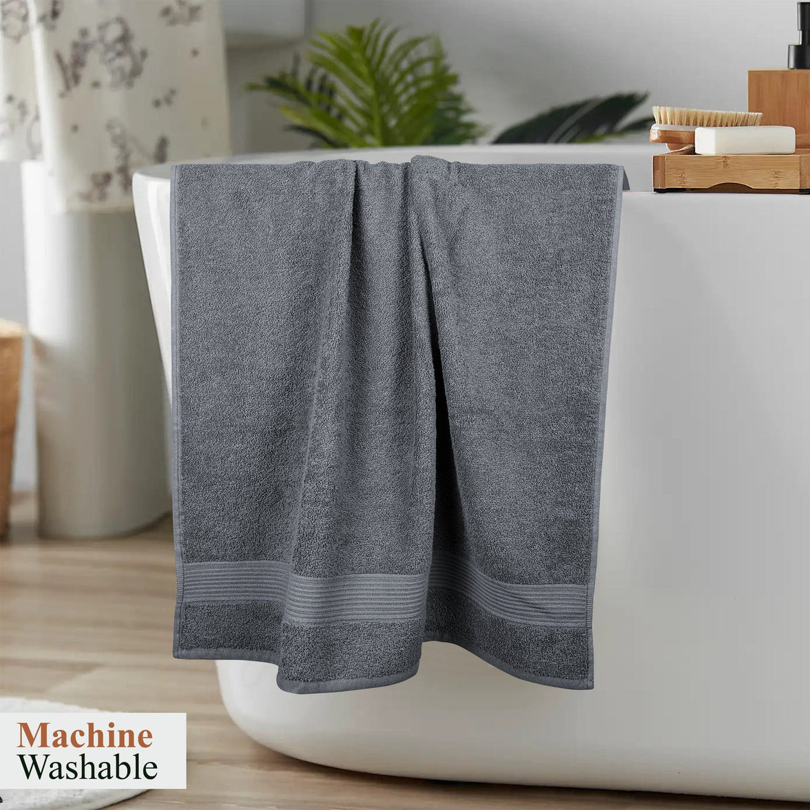 Rhodes Towel Grey 100% Cotton Hotel Quality Soft Super Absorbent Hand Bath Towels, Sheets & Face Cloths by OLIVIA ROCCO Towels