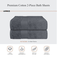 Rhodes Towel Grey 100% Cotton Hotel Quality Soft Super Absorbent Hand Bath Towels, Sheets & Face Cloths by OLIVIA ROCCO Towels