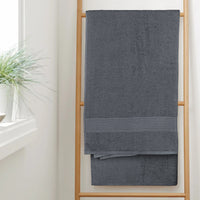 Rhodes Towel Grey 100% Cotton Hotel Quality Soft Super Absorbent Hand Bath Towels, Sheets & Face Cloths by OLIVIA ROCCO Towels