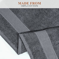 Rhodes Towel Grey 100% Cotton Hotel Quality Soft Super Absorbent Hand Bath Towels, Sheets & Face Cloths by OLIVIA ROCCO Towels