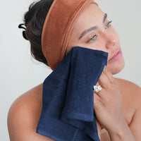 Rhodes Towel Royal Blue 100% Cotton Hotel Quality Soft Super Absorbent Hand Bath Towels, Sheets & Face Cloths by OLIVIA ROCCO Towels