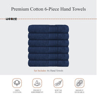Rhodes Towel Royal Blue 100% Cotton Hotel Quality Soft Super Absorbent Hand Bath Towels, Sheets & Face Cloths by OLIVIA ROCCO Towels
