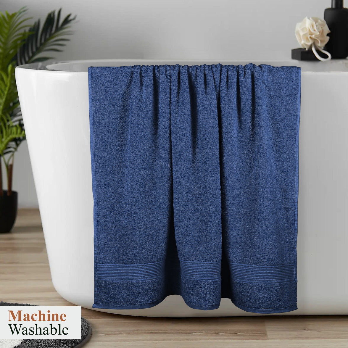 Rhodes Towel Royal Blue 100% Cotton Hotel Quality Soft Super Absorbent Hand Bath Towels, Sheets & Face Cloths by OLIVIA ROCCO Towels