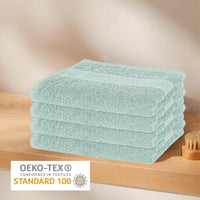 Rhodes Towel Seafoam 100% Cotton Hotel Quality Soft Super Absorbent Hand Bath Towels, Sheets & Face Cloths by OLIVIA ROCCO Towels