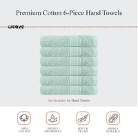 Rhodes Towel Seafoam 100% Cotton Hotel Quality Soft Super Absorbent Hand Bath Towels, Sheets & Face Cloths by OLIVIA ROCCO Towels