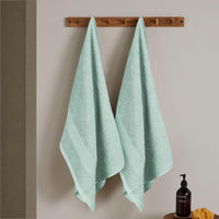 Rhodes Towel Seafoam 100% Cotton Hotel Quality Soft Super Absorbent Hand Bath Towels, Sheets & Face Cloths by OLIVIA ROCCO Towels