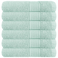 Rhodes Towel Seafoam 100% Cotton Hotel Quality Soft Super Absorbent Hand Bath Towels, Sheets & Face Cloths by OLIVIA ROCCO 6 PACK HAND TOWELS / SEAFOAM Towels