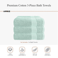 Rhodes Towel Seafoam 100% Cotton Hotel Quality Soft Super Absorbent Hand Bath Towels, Sheets & Face Cloths by OLIVIA ROCCO Towels