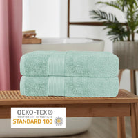 Rhodes Towel Seafoam 100% Cotton Hotel Quality Soft Super Absorbent Hand Bath Towels, Sheets & Face Cloths by OLIVIA ROCCO Towels