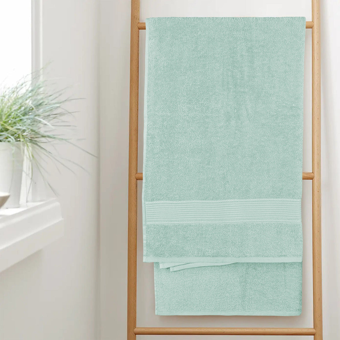 Rhodes Towel Seafoam 100% Cotton Hotel Quality Soft Super Absorbent Hand Bath Towels, Sheets & Face Cloths by OLIVIA ROCCO Towels