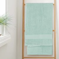 Rhodes Towel Seafoam 100% Cotton Hotel Quality Soft Super Absorbent Hand Bath Towels, Sheets & Face Cloths by OLIVIA ROCCO Towels