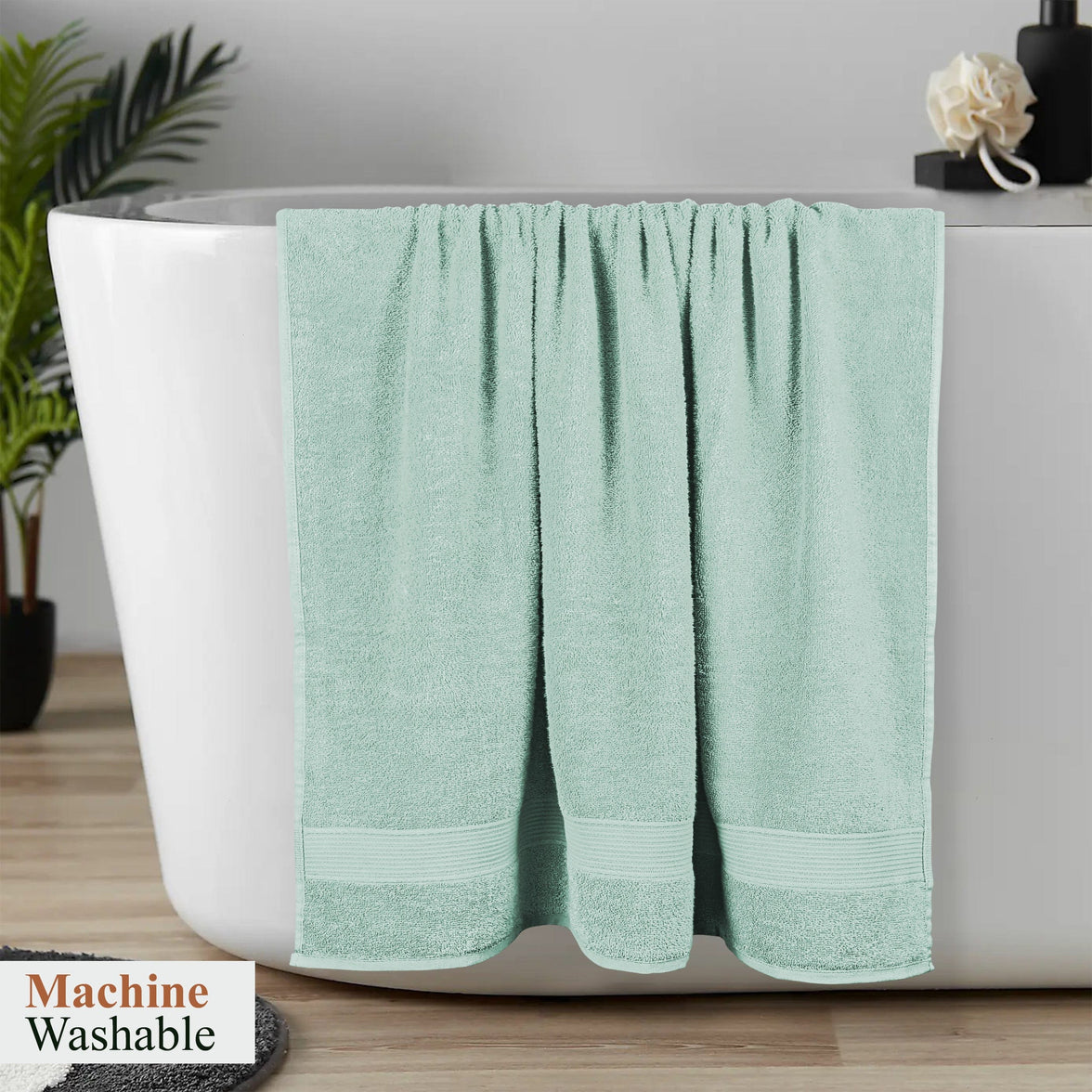 Rhodes Towel Seafoam 100% Cotton Hotel Quality Soft Super Absorbent Hand Bath Towels, Sheets & Face Cloths by OLIVIA ROCCO Towels