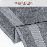 Rhodes Towel Silver 100% Cotton Hotel Quality Soft Super Absorbent Hand Bath Towels, Sheets & Face Cloths by OLIVIA ROCCO Towels