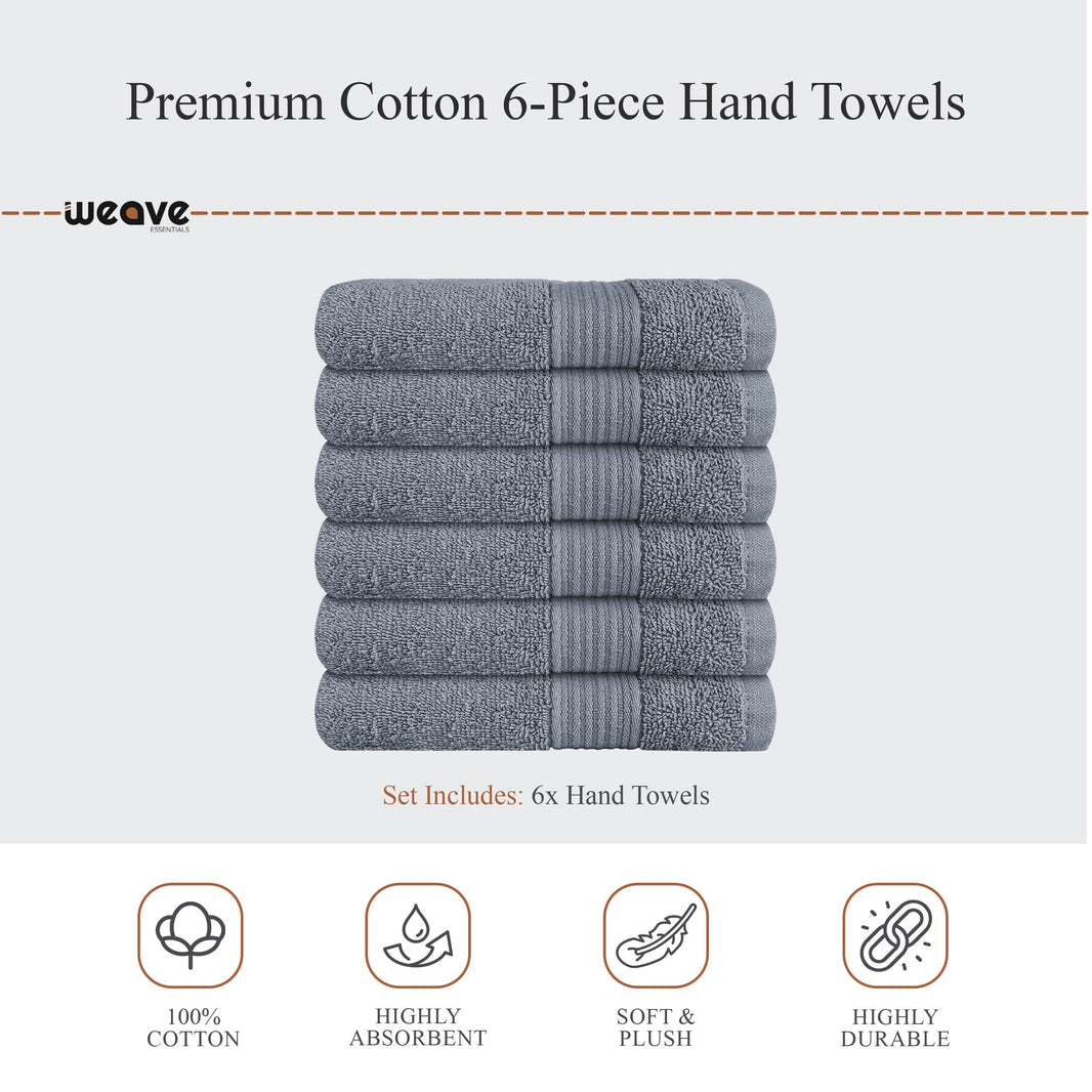 Rhodes Towel Silver 100% Cotton Hotel Quality Soft Super Absorbent Hand Bath Towels, Sheets & Face Cloths by OLIVIA ROCCO Towels
