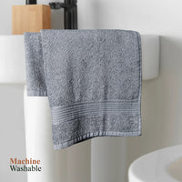 Rhodes Towel Silver 100% Cotton Hotel Quality Soft Super Absorbent Hand Bath Towels, Sheets & Face Cloths by OLIVIA ROCCO Towels