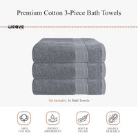 Rhodes Towel Silver 100% Cotton Hotel Quality Soft Super Absorbent Hand Bath Towels, Sheets & Face Cloths by OLIVIA ROCCO Towels