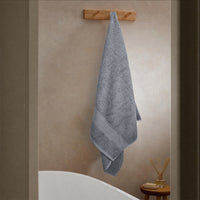 Rhodes Towel Silver 100% Cotton Hotel Quality Soft Super Absorbent Hand Bath Towels, Sheets & Face Cloths by OLIVIA ROCCO Towels