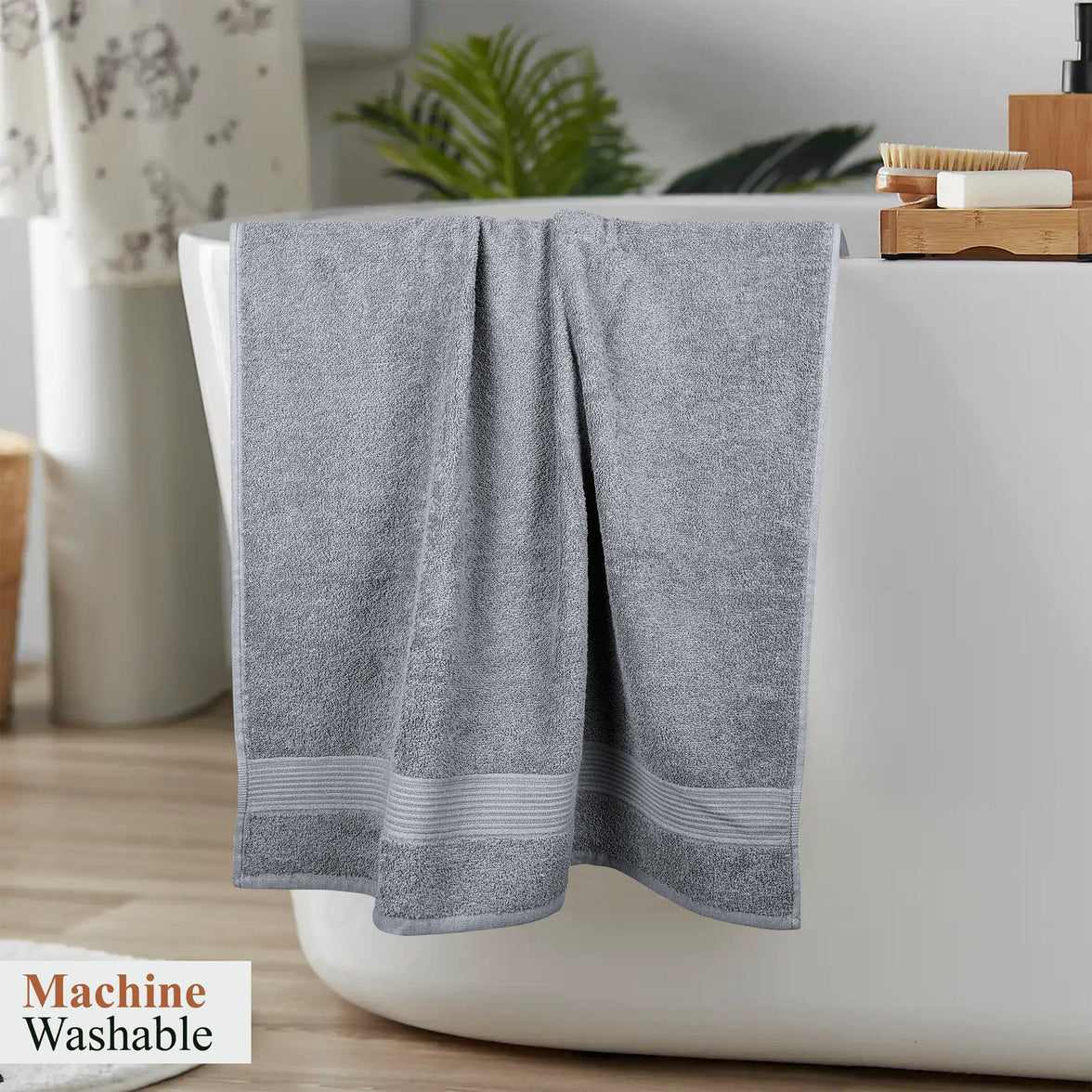 Rhodes Towel Silver 100% Cotton Hotel Quality Soft Super Absorbent Hand Bath Towels, Sheets & Face Cloths by OLIVIA ROCCO Towels