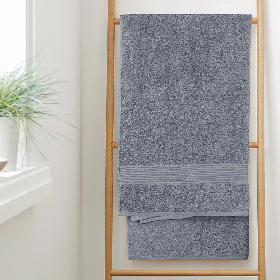 Rhodes Towel Silver 100% Cotton Hotel Quality Soft Super Absorbent Hand Bath Towels, Sheets & Face Cloths by OLIVIA ROCCO Towels
