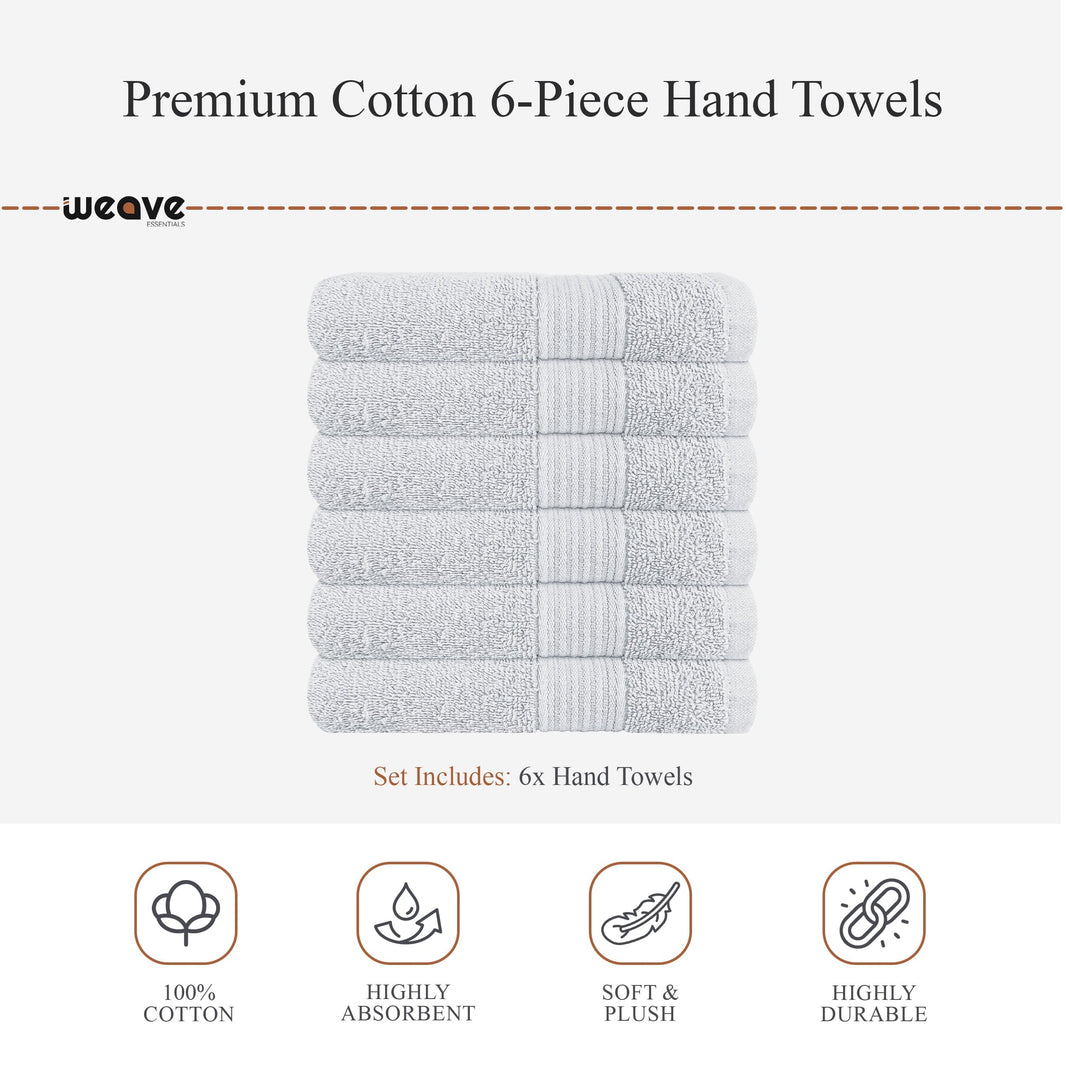 Rhodes Towel White 100% Cotton Hotel Quality Soft Super Absorbent Hand Bath Towels, Sheets & Face Cloths by OLIVIA ROCCO Towels