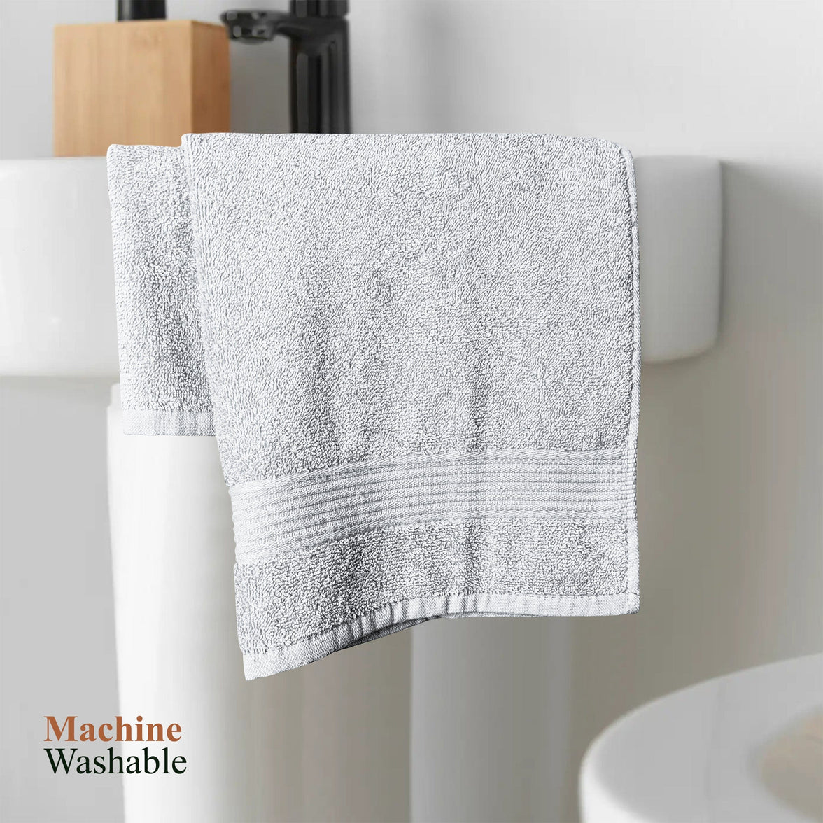 Rhodes Towel White 100% Cotton Hotel Quality Soft Super Absorbent Hand Bath Towels, Sheets & Face Cloths by OLIVIA ROCCO Towels