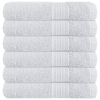 Rhodes Towel White 100% Cotton Hotel Quality Soft Super Absorbent Hand Bath Towels, Sheets & Face Cloths by OLIVIA ROCCO 6 PACK HAND TOWELS / WHITE Towels