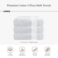 Rhodes Towel White 100% Cotton Hotel Quality Soft Super Absorbent Hand Bath Towels, Sheets & Face Cloths by OLIVIA ROCCO Towels