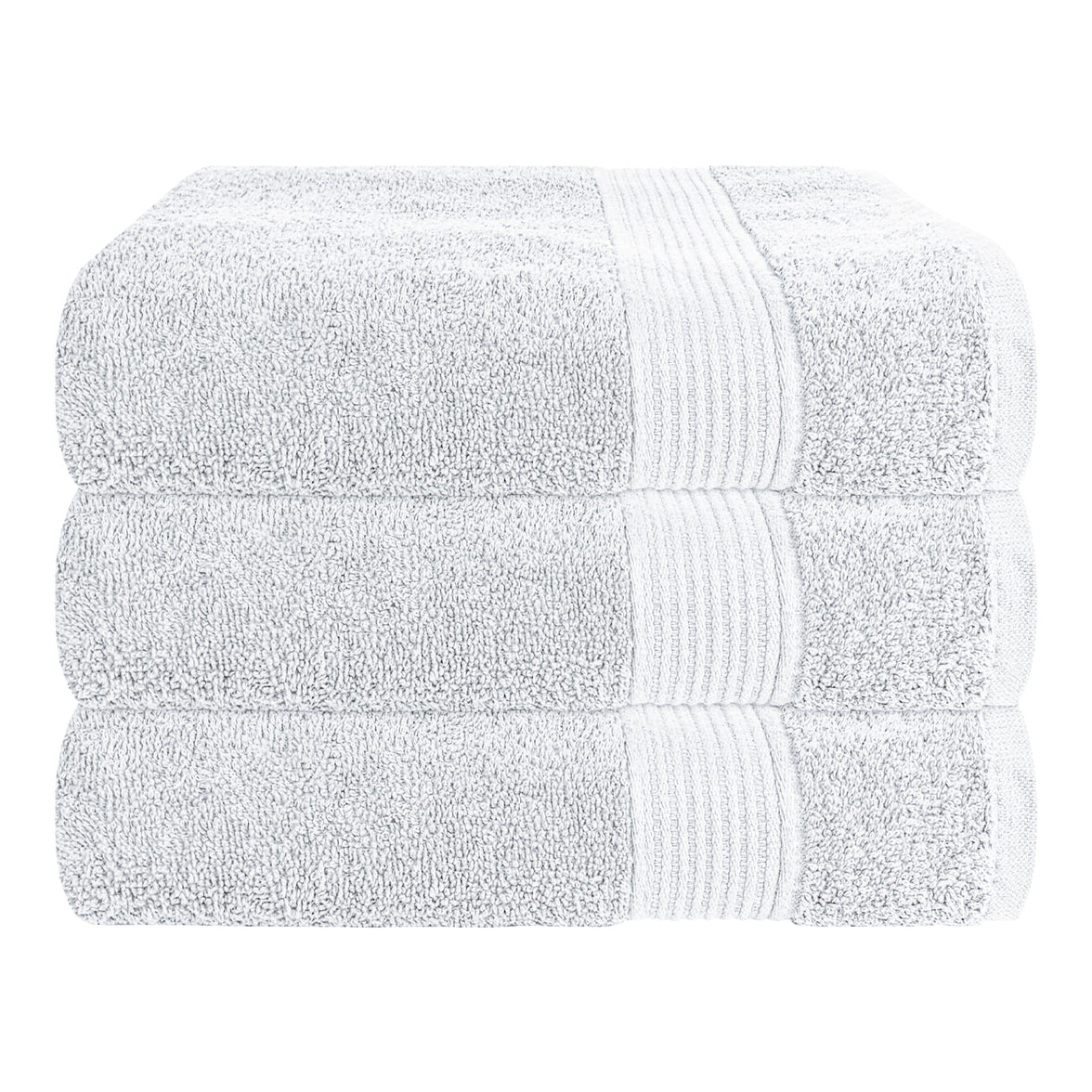Rhodes Towel White 100% Cotton Hotel Quality Soft Super Absorbent Hand Bath Towels, Sheets & Face Cloths by OLIVIA ROCCO 3 PACK BATH TOWELS / WHITE Towels