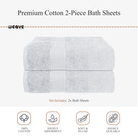Rhodes Towel White 100% Cotton Hotel Quality Soft Super Absorbent Hand Bath Towels, Sheets & Face Cloths by OLIVIA ROCCO Towels