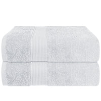 Rhodes Towel White 100% Cotton Hotel Quality Soft Super Absorbent Hand Bath Towels, Sheets & Face Cloths by OLIVIA ROCCO 2 PACK BATH SHEETS / WHITE Towels