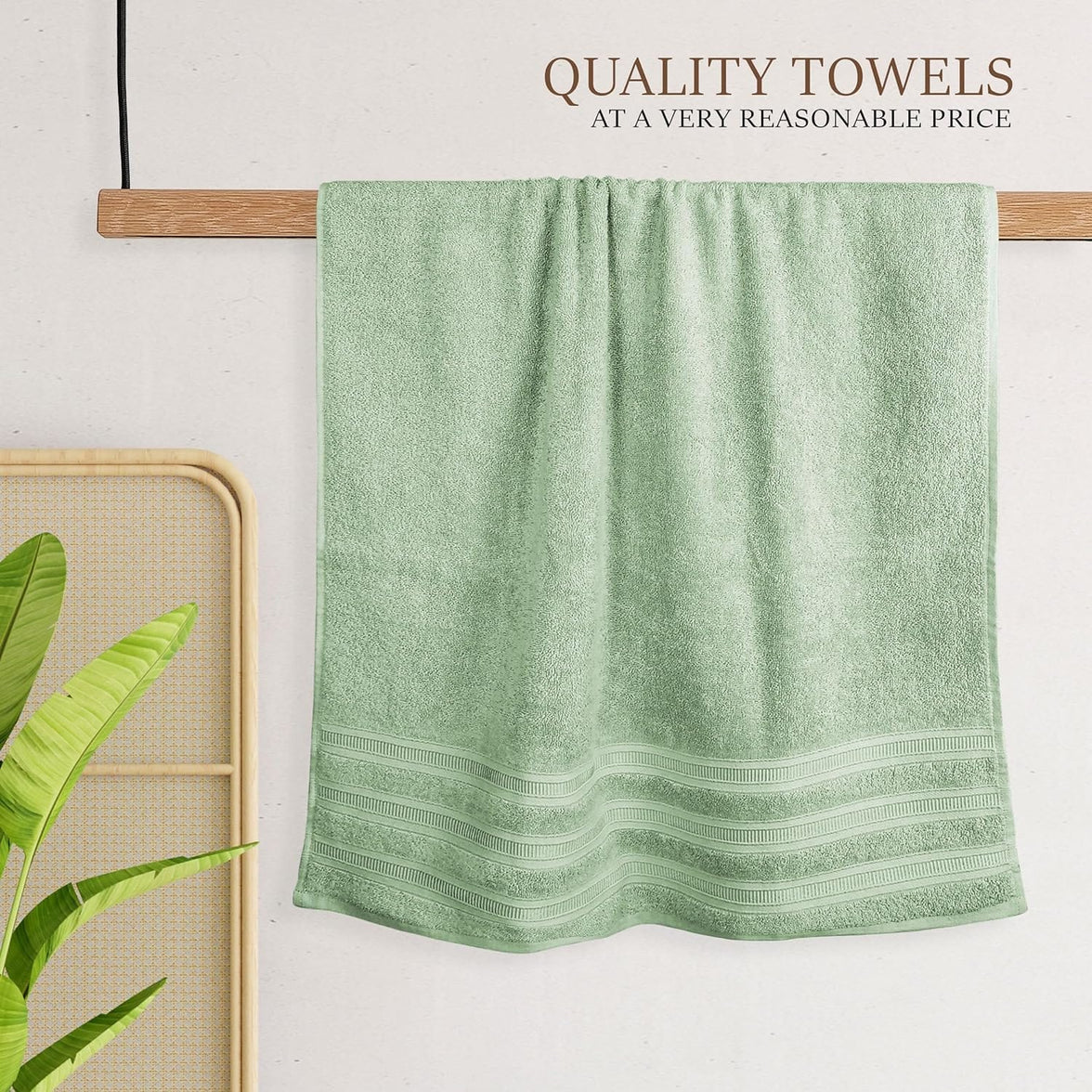 Ritz Viscose Stripe Super Soft Cotton Luxury Absorbent Towels, Jumbo Bath Sheet Packs & Towel Bale Sets Available by OLIVIA ROCCO Towels