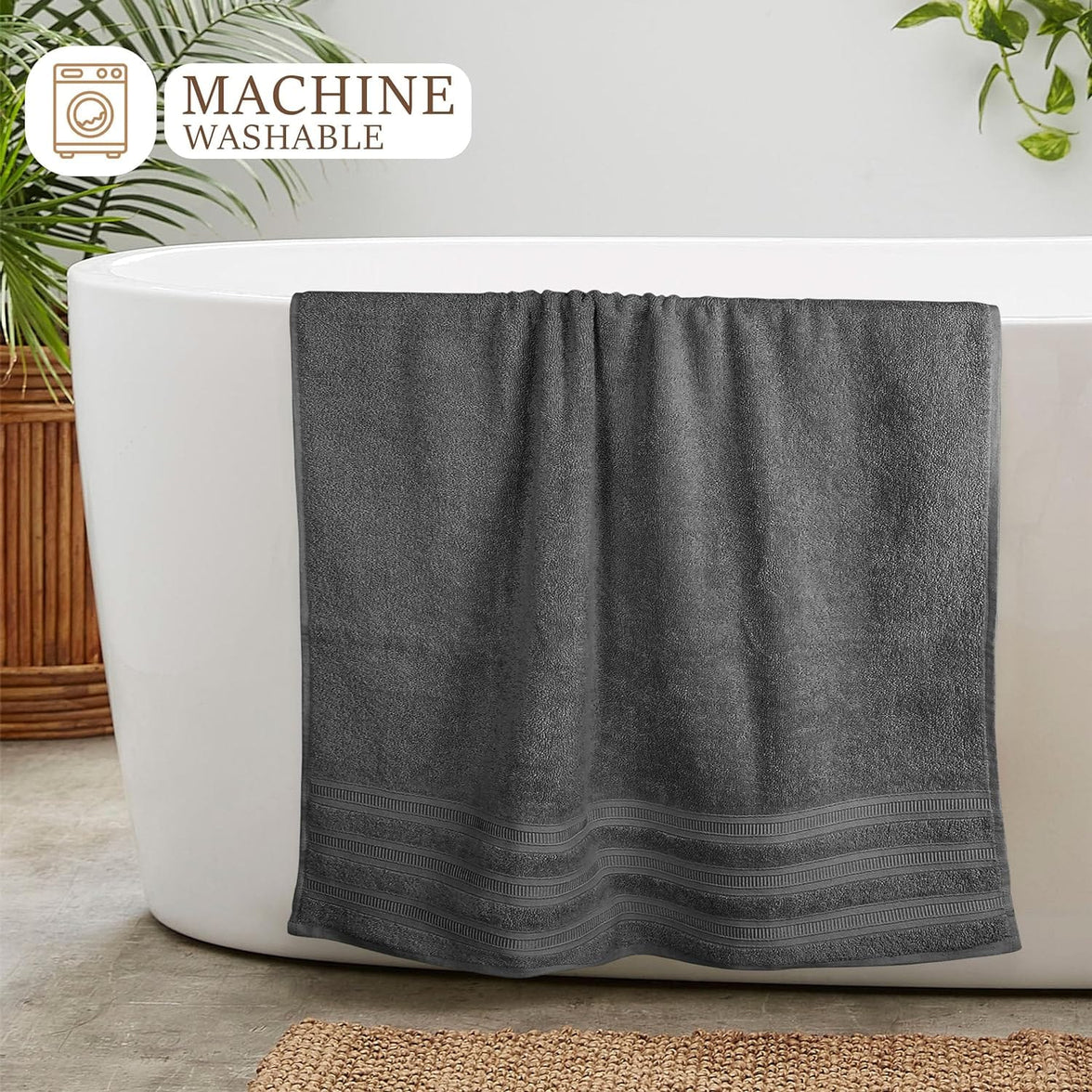 Ritz Viscose Stripe Super Soft Cotton Luxury Absorbent Towels, Jumbo Bath Sheet Packs & Towel Bale Sets Available by OLIVIA ROCCO Towels