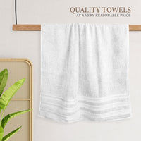 Ritz Viscose Stripe Super Soft Cotton Luxury Absorbent Towels, Jumbo Bath Sheet Packs & Towel Bale Sets Available by OLIVIA ROCCO Towels