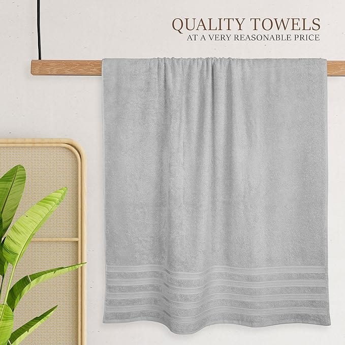 Ritz Viscose Stripe Super Soft Cotton Luxury Absorbent Towels, Jumbo Bath Sheet Packs & Towel Bale Sets Available by OLIVIA ROCCO Towels