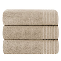 3 Pack Monaco Large Bath Sheets 100% Cotton 500GSM Highly Absorbent Towels Set for Home Gym Beach by OLIVIA ROCCO MINK Towels