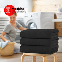 3 Pack Monaco Large Bath Sheets 100% Cotton 500GSM Highly Absorbent Towels Set for Home Gym Beach by OLIVIA ROCCO Towels