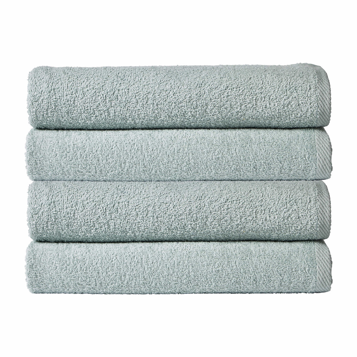Pack of 4 Large Quick-Drying Lightweight Easycare Indus Valley Cotton Bath Sheets 80x140cm for Home Travel Gym Holidays Multiple Colours by OLIVIA ROCCO DUCKEGG Towels