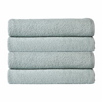 Pack of 4 Large Quick-Drying Lightweight Easycare Indus Valley Cotton Bath Sheets 80x140cm for Home Travel Gym Holidays Multiple Colours by OLIVIA ROCCO DUCKEGG Towels