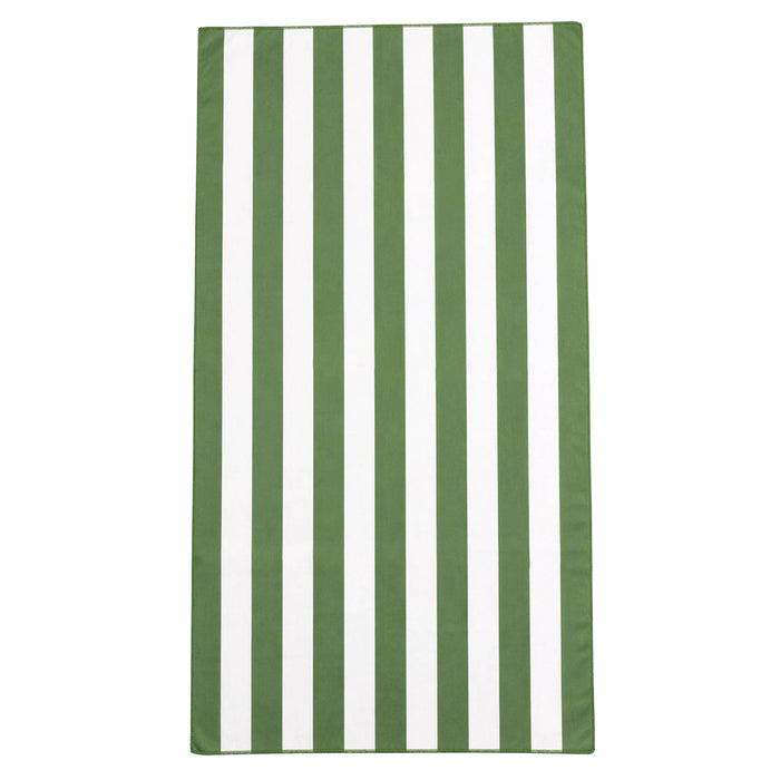 OLIVIA ROCCO Beach Towels Extra Large Super Soft Quick Dry Sand Resistant Travel Pool Towel Lightweight Summer Holiday STRIPE SAGE Towels