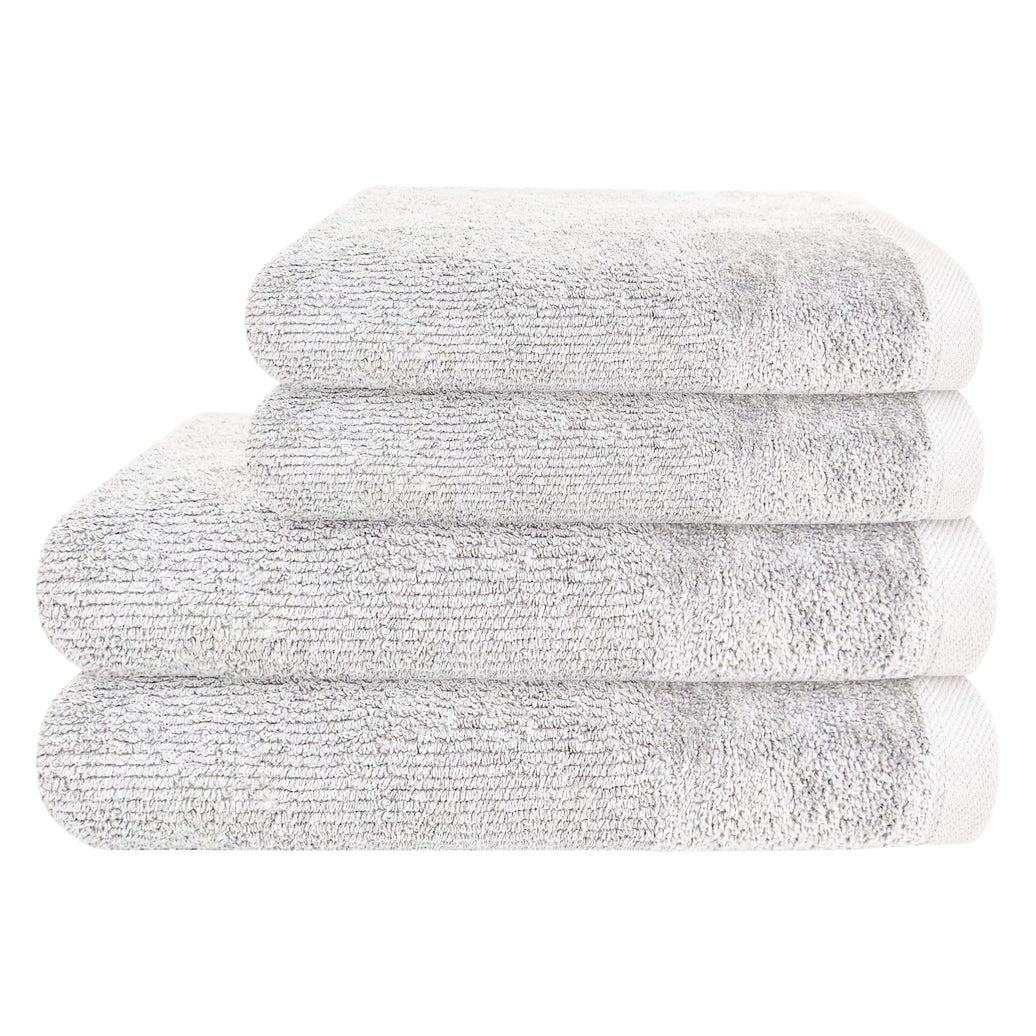 4 Piece Regal Towel Bale Set with 2 Large Bath & 2 Hand Towels Ultra Soft Quick Drying Highly Absorbent 100% Cotton Bathroom Sets by Olivia Rocco White Towels