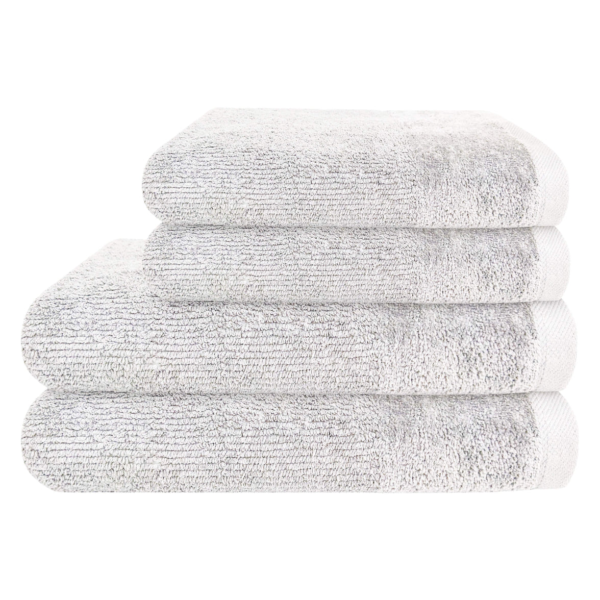 4 Piece Regal Towel Bale Set with 2 Large Bath & 2 Hand Towels Ultra Soft Quick Drying Highly Absorbent 100% Cotton Bathroom Sets by Olivia Rocco White Towels
