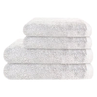 4 Piece Regal Towel Bale Set with 2 Large Bath & 2 Hand Towels Ultra Soft Quick Drying Highly Absorbent 100% Cotton Bathroom Sets by Olivia Rocco White Towels