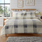 Orkney Check Printed Duvet Sets SINGLE / CHECK GREY OLIVIA ROCCO Duvet Covers
