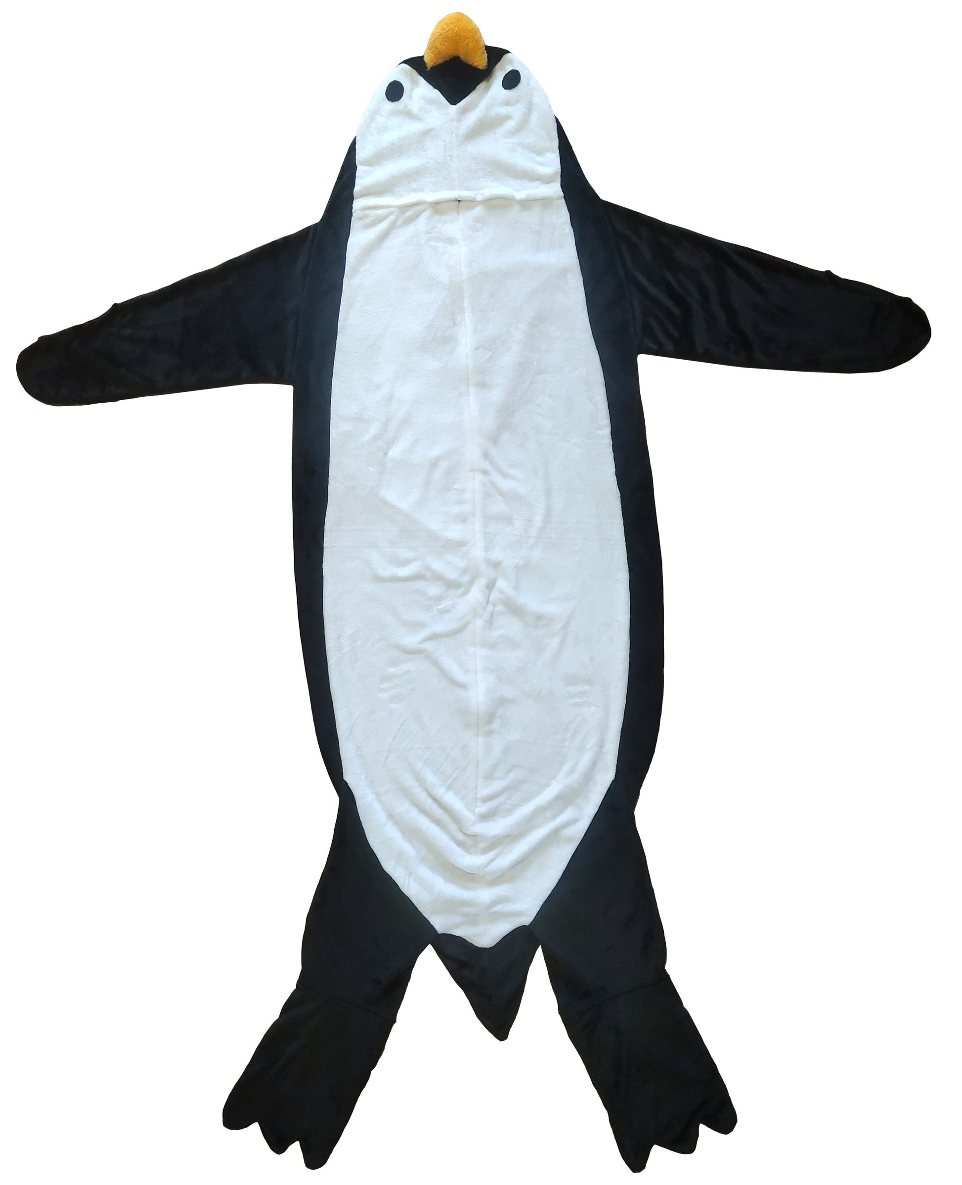 Oversized Penguin Animal Wearable Blanket Hoodie Soft Fleece Hooded Blanket with Sleeves Warm Winter Loungewear by OLIVIA ROCCO PENGUIN Hooded Blanket