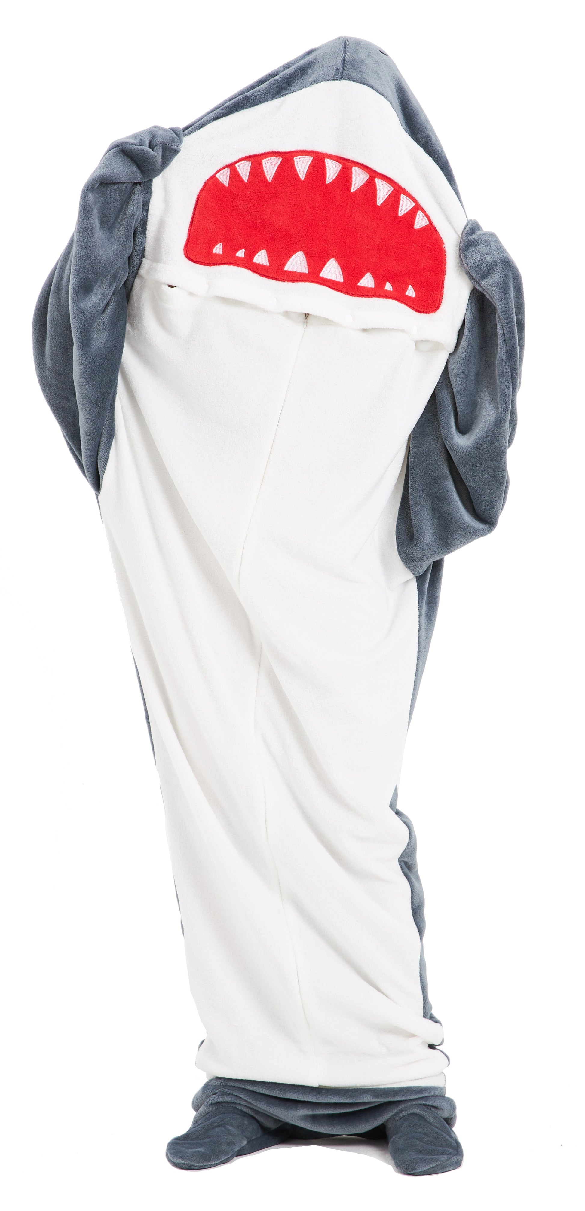 Oversized Shark Animal Wearable Blanket Hoodie Soft Fleece Hooded Blanket with Sleeves Warm Winter Loungewear by OLIVIA ROCCO SHARK Hooded Blanket